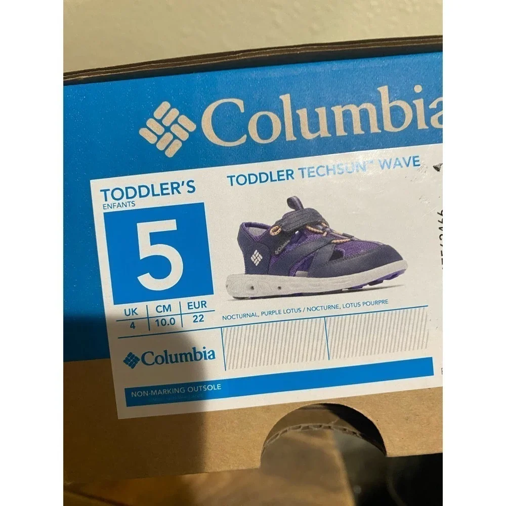 Columbia Techsun Wave Kids sandals size 5